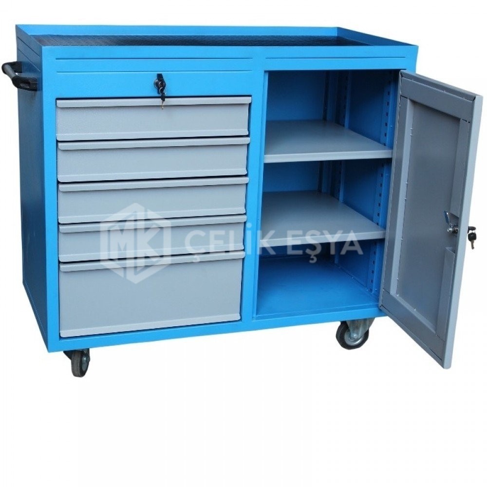 Beş Çekmeceli Dolaplı Takım Arabası MK-104 Beş Çekmeceli Dolaplı Takım Arabası MK-104