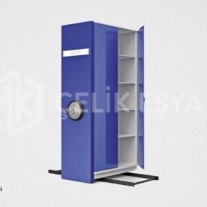 Tekli Kapılı Volanlı Kompakt Arşiv Dolabı MK-1003