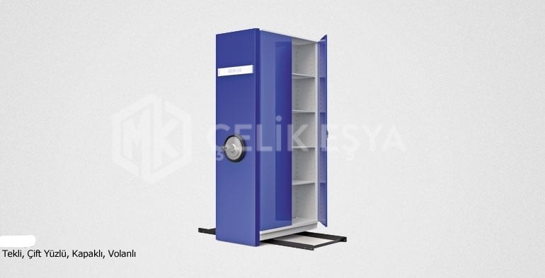 Tekli Kapılı Volanlı Kompakt Arşiv Dolabı MK-1003 Tekli Kapılı Volanlı Kompakt Arşiv Dolabı MK-1003